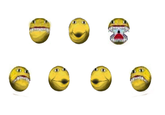@FizzTapp on Twitter "Here's all the new versions of the emoji I had to make for this video. The V sound, the OOO sound, and the front facing AAA. Go wild w them"
Xok different variations front facing, mouth open/closed