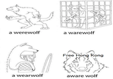 FOR SALE a warewolf werewolf Free Hong Kong aware wolf a wearwolf FOR SALE