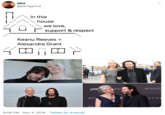 déia @partygirlu2 In this house we love, support & respect Keanu Reeves + Alexandra Grant ART FILM LACMA GU UCCI AC ART+ GU 9:08 PM Nov 4, 2019 Twitter for Android >