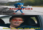 ANIMATORS FANS How are you not dead?