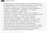 gabbie hanna @GabbieHanna deleting everything and moving on. regardless of what people may say or feel, i don't involve myself in internet drama. i don't pick fights, i don't "expose" people. i make videos wherei do my chores and laugh with my best friend, i hang out with my boyfriend, i write music... i don't bring up others for clicks. in this case, someone made a video about me and i stooped to a level i rarely if ever stoop to: responding. i found myself in a situation of being someone's drama of the week, and it's exhausting and a waste of time. back to hanging with my friends and making music and s---. 4:34 AM Nov 11, 2019 Twitter for iPhone