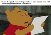 Why in the world is winnie the pooh the symbol of Chinese oppression now?