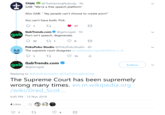 thought i'd upload this since gab deleted the tweet @TheGamingNobody 5h GAB: "We're a free speech platform" TFGN Also GAB: " Yay people can't choose to create p---!" You can't have both. Pick. 1 57 @getongab 5h P--- isn't speech, degenerate. GabTrends.com . gab 1 1 32 6 PokuPoku Studio @PokuPokuStudio 4h . The supreme court disagrees en.wikipedia.org/wiki/Reno_v._A... 1 15 GabTrends.com gab Follow @getongab Replying to @Poku PokuStudio @TheGaming Nobody The Supreme Court has been supremely times. en.m.wikipedia.org wrong many /wiki/Dred_Scot ... 6:45 PM 15 Nov 2019 4 Likes 7 Σ