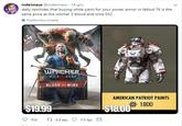 indeimaus @indeimaus · 14 gru daily reminder that buying white paint for your power armor in fallout 76 is the same price as the witcher 3 blood and wine DLC O Przetłumacz tweeta THE WITCHER WILD HUNT EXFANSEON PACK BLOOD AND WINE AMERICAN PATRIOT PAINTS O 1800 $18.00 $19.99 t7 2,4 tys. 7,5 tys. O 152