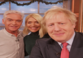 boris johnson selfie with this morning hosts