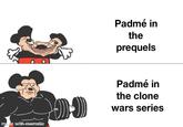 Padmé in the prequels Padmé in the clone wars series made with mematic
