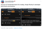 nohoesgeorge source of entertainment for today, Asap Rocky’s sextape pornhub comments: