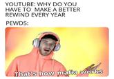 YOUTUBE: WHY DO YOU HAVE TO MAKE A BETTER REWIND EVERY YEAR PEWDS: That's how mafia works