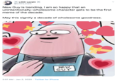 Lilith Lovett @LilithLovett New Guy is trending, I am so happy that an unintentionally-wholesome character gets to be the first meme of the decade. May this signify a decade of wholesome goodness. NEW GUY 2:01 AM · Jan 2, 2020 · Twitter for iPhone