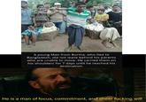 A young Man from Burma, who fled to Bangladesh, did not leave behind his parents who are unable to move. He carried them on his shoulders for 7 days until he reached his destination. He is a man of focus, commitment, and sheer f------ will