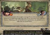 I have reccived a distraught message from a damsel in nced. Ketevan is suffering under the yoke of an uncouth man with no honor. Hearing tales of my family's reputation, she pleads me to offer her my protection. Fear not, my Lady! I will protect you! U. High Chief Dobromir's opinion of Basileus Maximos changes by -25 (Outrage Ketevan's opinion of Basileus Maximos changes by 25 (Saved Me) Ketevan Gætagy chyzg joins Basileus Maximos 'the White Knight'.