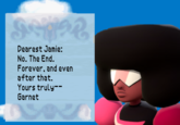 super garnet 64 dearest jamie no the end forever and even after yours truly garnet 