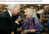 Joe Biden moments after playing his first video game (2020) OBAM