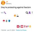 @leitand_ they're protesting against fascism A CAB ! 7:58 AM · Jan 21, 2020 · Twitter for iPhone