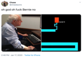 Chase @chaselyons oh god oh f--- Bernie no Level 3 2:46 PM · Jan 17, 2020 · Twitter for iPhone