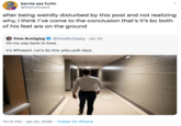 bernie ass furlin @thefurlinator after being weirdly disturbed by this post and not realizing why, I think I've come to the conclusion that's it's bc both of his feet are on the ground Pete Buttigieg O @PeteButtigieg · Jan 25 On my way back to lowa. It's #Phase4. Let's do this: p4a.us/9-days 10:14 PM · Jan 25, 2020 · Twitter for iPhone