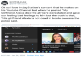 SH1FT3R_CLAN @SH1FT3R_CLAN · Jan 24 Ok so I love ImJayStation's content that he makes on his Youtube Channel but when he posted "My Girlfriend Alexia died we all were devastated and gave our feeling bad feelings to him but the truth is that, "His girlfrie