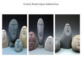 Art Jewelry-Wearable Sculpture-Sandblasted Stones