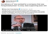 Nathan Bernhardt @jonbernhardt the delivery of "you worked for a company that was fixing bread prices" is crazy. best supporting actor s--- New York Times Opinion O @nytopinion · Jan 16 Though he may not be as emotive as some of his Democratic rivals, @PeteButtigieg shows the editorial board a flash of the passion that he says propels his campaign. See more this Sunday on a special 2020 endorsement episode of @TheWeekly. Full transcript: nyti.ms/2TUNLZ0 E Opinion You've been on the front lines of corporate price fixing. You've been on the front lines 1:38 699.2K views The Weekly SUNDAYS EX "AE hulu STREAR NEXT 9:38 PM · Jan 16, 2020 · TweetDeck