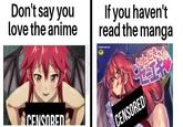 Don't say you love the anime If you haven't read the manga धारेका CENSORED. CENSORED