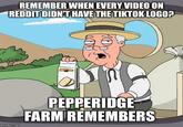 REMEMBER WHEN EVERY VIDEO ON REDDIT DIDN'T HAVE THE TIKTOK LOGO? PEPPERIDGE FARM REMEMBERS imgfiip.com Cartoon