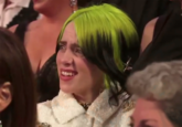 Confused Billie Eilish meme template HD
