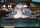 Text Log OFF AUTO Lyria Whoa! You live all the way until you die! That's amazing! SKIP Granblue Fantasy Cg artwork Games Adventure game