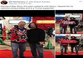 Bill Montanary is with Cheryl Putnam. February 13 at 6:14 AM Maryland Bike Show this past weekend with Keanu. Apparently he restores antique bikes and is a Trump supporter! TOYOTA TRUMP •2020•h KEEP AMERICA GREAT!- rasak