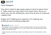 Isaac CB @RiotAzael Hard disagree. You don't need to get angry about a loss to grow from it. Take what you can learn from each loss, focus on what you can do differently next time & how to improve | apply that. Anger isn't helping you improve, it's making you irrational and clouding judgment. @Ninja · Feb 18 Ninja The phrase "it's just a game" is such a weak mindset. You are ok with what happened, losing, imperfection of a craft. When you stop getting angry after losing, you've lost twice. There's always something to learn, and always room for improvement, never settle.