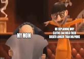 ME EXPLAINING WHY SLOTHS CAN HOLD THEIR BREATH LONGER THAN DOLPHINS MY MOM Imgflip.com