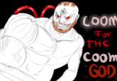 COOM For THE Coom GOD ••i 0. Line art Cartoon