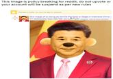 This image is policy breaking for reddit, do not upvote or your account will be suspend as per new rules This post is locked. You won't be able to comment. This image of Xi Jiping as Winnie the Pooh is illegal in mainland China submitted 4 hours ago by whatis bombs O(+1) B 3 83 1043 comments share save hide give award report crosspost hide all child comments 72.1k