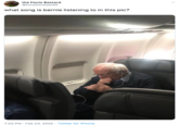 the Facts Bastard @tonybonesarelli what song is bernie listening to in this pic? 7:23 PM · Feb 23, 2020 · Twitter for iPhone >