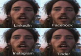 LinkedIn Facebook Instagram Tinder