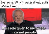 why is water sheep evil watersheep evil meme
