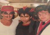 Photo with Dustin Hoffman, Dante Basco and Robin Williams on the set of "Hook". 