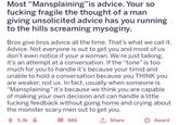 Most “Mansplaining"is advice. Your so f------ fragile the thought of a man giving unsolicited advice has you running to the hills screaming mysoginy. Bros give bros advice all the time. That's what we call it. Advice. Not everyone is out to get you and most of us don't even notice if your a woman. We're just talking, it's an attempt at a conversation. If the "tone" is too much for you to handle it's because your timid and unable to hold a conversation because you THINK you are weaker, not us. In fact, usually when someone is "Mansplaining" it's because we think you are capable of making your own decision and can handle a little f------ feedback without going home and crying about the monster scary men out to get you. 5.3k 986 1 Share Award