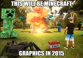 THIS WILL BE MINECRAFT TNT GRAPHICS IN 2015 imgflip.com