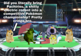 Did you.literally bring Pachirisu, a s----- electric rodent into a competitive Pokémon championship? Pretty cringe bro.