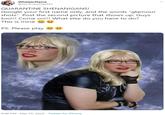 WhatserName @lamEveryDayPpl QUARANTINE SHENANIGANS! Google your first name only, and the words "glamour shots". Post the second picture that shows up. Guys too!!! Come on!!! What else do you have to do? This is mine f S PS: Please play 9:48 PM · Mar 25, 2020 · Twitter for iPhone GUNE