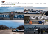 Danny Martinez March 26 at 12:14 PM · Man y'all made us lose our lakefront privileges. Got da Lightfoot OUT HERE out here enforcingee MORE TO COME! Follow instagram @whereslightfoot ICE LINE NOT CR CHICAGO ICE DEPT POICE LINE-DO NOT C +6 CHICACO POLCE POLICE