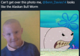 Can't get over this photo me, @Benn_Davies14 looks like the Alaskan Bull Worm