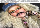 I am gay, I am BROKE AS S---, I have a judgment against me from some bitch down there in Florida, and this is all paid for by the committee of Joe Exotic Speaks for America us NONC
