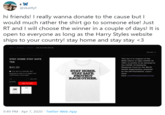 @skaitlyf hi friends! I really wanna donate to the cause but I would much rather the shirt go to someone else! Just RT and I will choose the winner in a couple of days! It is open to everyone as long as the Harry Styles website ships to your country! stay home and stay stay <3 STAY HOME STAY SAFE wwo en yer conp IR TEE the COnD Seaty $42.00 Ressse Fa fer e We Hu dganun STAY HOME. STAY SAFE PROTECT EACHOTHER. 9:49 PM · Apr 7, 2020 · Twitter Web App