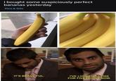 I bought some suspiciously perfect bananas yesterday Pics & Gifs IT'S BEAUTIFUL. I'VE LOOKED AT THIS FOR FIVE HOURS NOW.
