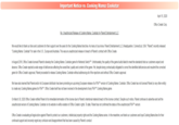 Important Notice re. Cooking Mama: Cookstar April 15, 2020 Office Create Corp. Re: Unauthorized Release of Cooking Mama: Cookstar by Planet Entertainment LLC We would like to thank our fans and customers for their support over the years for the Cooking Mama franchise. As many of you know, Planet Entertainment LLC (Headquarters: Connecticut, USA; "Planet") recently released "Cooking Mama: Cookstar" for sale in the U.S., Europe and Australia. This was an unauthorized release in breach of Planet's contract with Office Create. In August 2018, Office Create licensed Planet deserve. Office Create rejected a wide range of deficiencies affecting the overall feel, quality and content of the game. Yet, despite being contractually obligated to correct the identified deficiencies and resubmit the corrected game for Office Create's approval, Planet proceeded to release Cooking Mama: Cookstar without addressing all of the rejections and without Office Create's approval. develop the Cooking Mama: Cookstar game for Nintendo Switch TM. Unfortunately, the quality of the game builds failed to meet the standards that our customers expect and We have also learned that Planet and/or its European distributor has been promoting an upcoming European release of a PS4TM version of Cooking Mama: Cookstar. Office Create has not licensed Planet (or any other entity) to create any Cooking Mama games for PS4TM. Office Create itself has not been involved in the development of any PS4TM Cooking Mama game. On March 30, 2020 Office Create notified Planet of its immediate termination of the license due to Planet's intentional material breach of the license contract. Despite such notice, Planet continues to advertise and sell the unauthorized version of Cooking Mama: Cookstar on its website in willful violation of Office Create's rights. To date, Planet has not confirmed the status of the unauthorized PS4TM version. Office Create is evaluating all legal action against Planet to protect our customers, intellectual property rights and the Cooking Mama series. In the meantime, we thank our customers and loyal Cooking Mama fans for their continued support and sincerely regret any confusion and disappointment that has been caused by Planet's conduct.