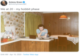Antony Green @AntonyGreenABC Me at 20 - my hobbit phase 8:44 AM · Apr 16, 2020 · Twitter Web App