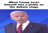 When Trump turns himself into a pickle on the debate stage