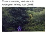 Thanos entering Wakanda in Avengers: Infinity War (2018)