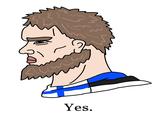 Yes. Cartoon Hair Facial hair Head Beard Nose Illustration Forehead